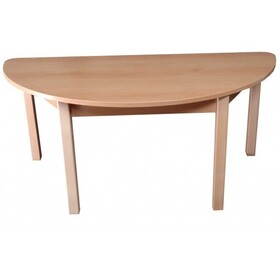 Stôl polguľatý priemer 120 x 60 cm pre materské škôlky