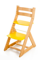 Rastúca stolička ALMA - standard (buk, žltá)