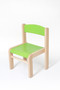 Dětská židlička LUCA s tvarovanou opěrkou zad (zelená)