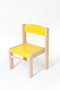 Dětská židlička LUCA s tvarovanou opěrkou zad (žlutá)