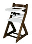 Rostoucí židle ELA - velký pultík (wenge, bílá)