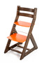 Rostoucí židle ALMA - standard (ořech, oranžová)