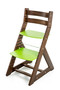 Rostoucí židle ALMA - standard (ořech, zelená)
