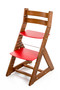 Rostoucí židle ALMA - standard (dub tmavý, červená)