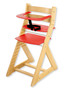 Rostoucí židle ANETA - malý pultík (bříza, červená)