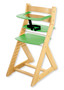 Rostoucí židle ANETA - malý pultík (bříza, zelená)