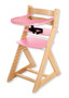 Rostoucí židle ELA - velký pultík (buk, růžová)