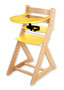 Rostoucí židle ELA - velký pultík (buk, žlutá)