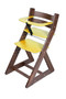 Rostoucí židle ANETA - malý pultík (ořech, žlutá)