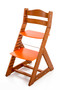 Rostoucí židle MAJA - opěrka do kulata (třešeň, oranžová)