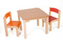 Dětský stolek MATY + židličky LUCA (oranžová, červená)