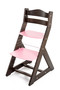 Rostoucí židle MAJA - opěrka do kulata (wenge, růžová)