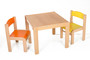 Dětský stolek LUCAS + židličky LUCA (oranžová, žlutá)