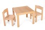 Dětský stolek LUCAS + židličky LUCA (bílá, bílá)